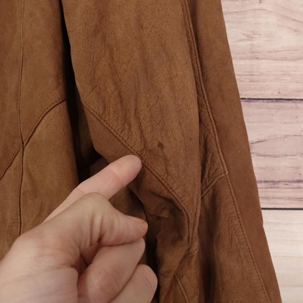 Wilsons Adventure Bound Originals Coat Womens PXS Brown Suede Leather Thinsulate - Picture 8 of 16